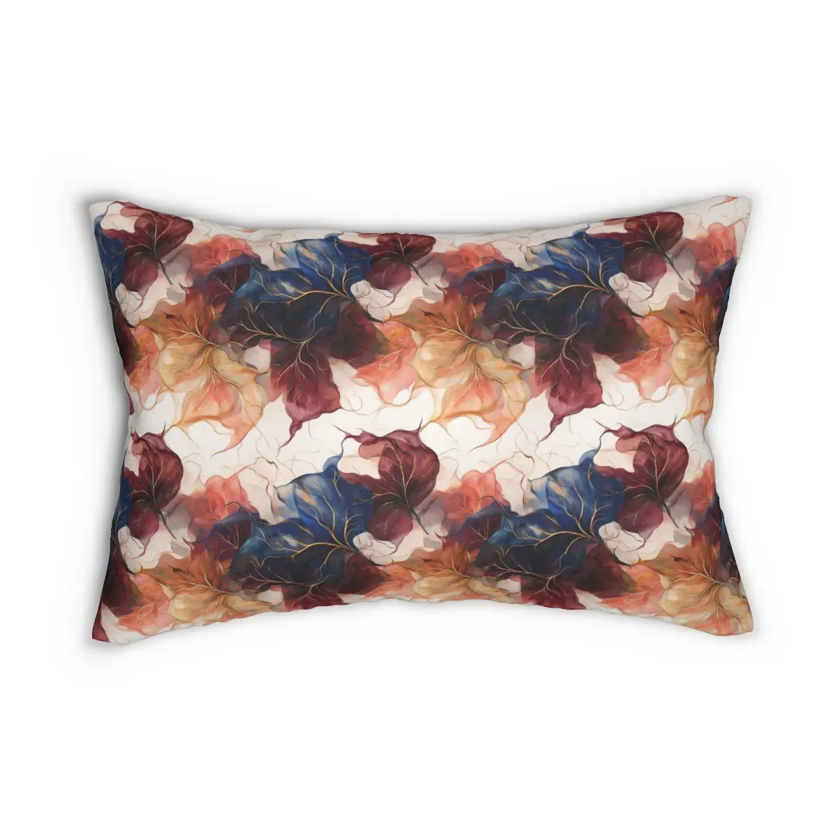 Vibrant Autumn Leaves Polyester Pillow