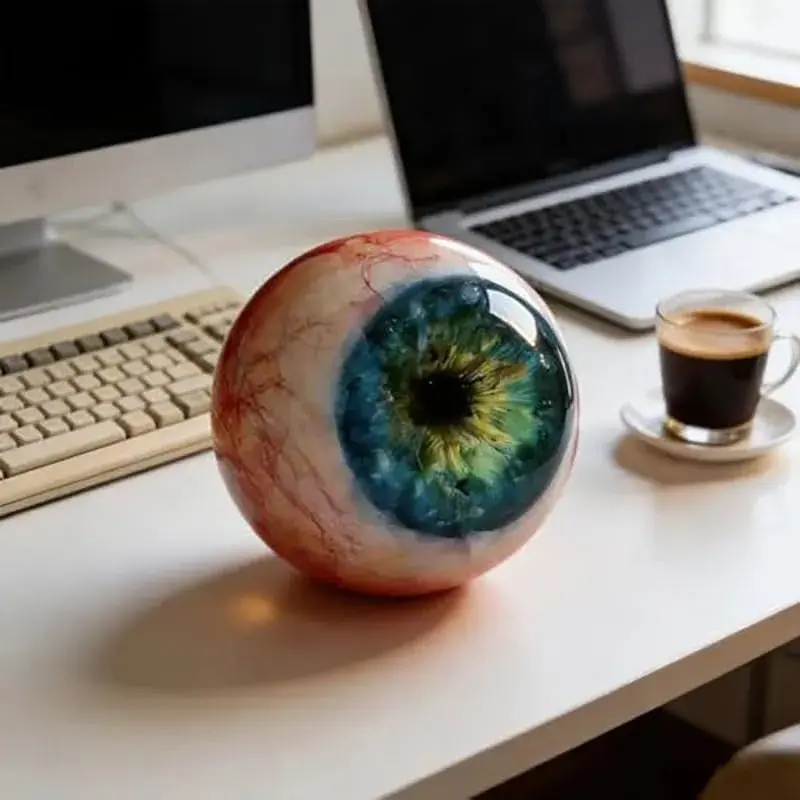 Hyperrealistic Monster Eye Decoration 3D Eyeball Ornament, Creepy Eyeball Sculpture, Gothic Dragon Eye Statue, Unique Horror Gift, Decorative Sculptures, Decorative Piece, Decorative Statues