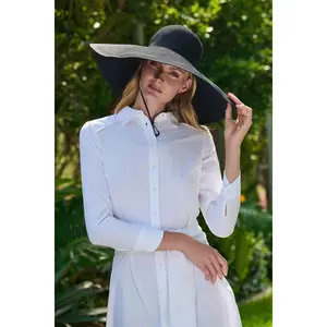 Shelby Shapeable Poolside Hat | Black