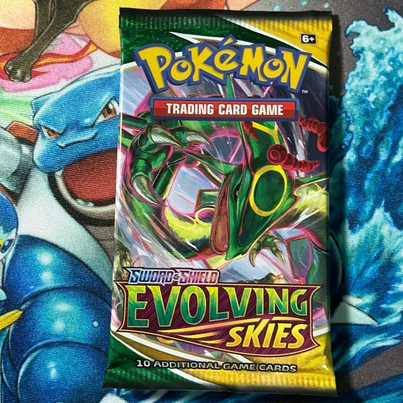 Pokémon Evolving Skies TCG Booster Pack - 10 Additional Game Cards Sword & Shield Series Trading Card Game for Ages 6+