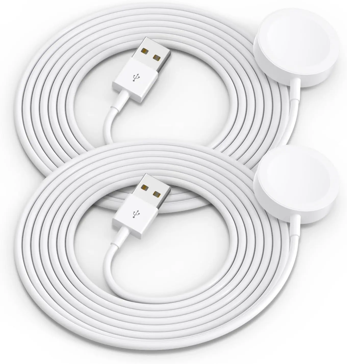 2Pack Upgraded for Apple Watch Charger USB Magnetic Wireless Fast iWatch Charger Portable Compatible with iWatch Ultra/Series 11/10/9/8/7/6/SE/SE2/5/4/3/2/1-[3.3FT]