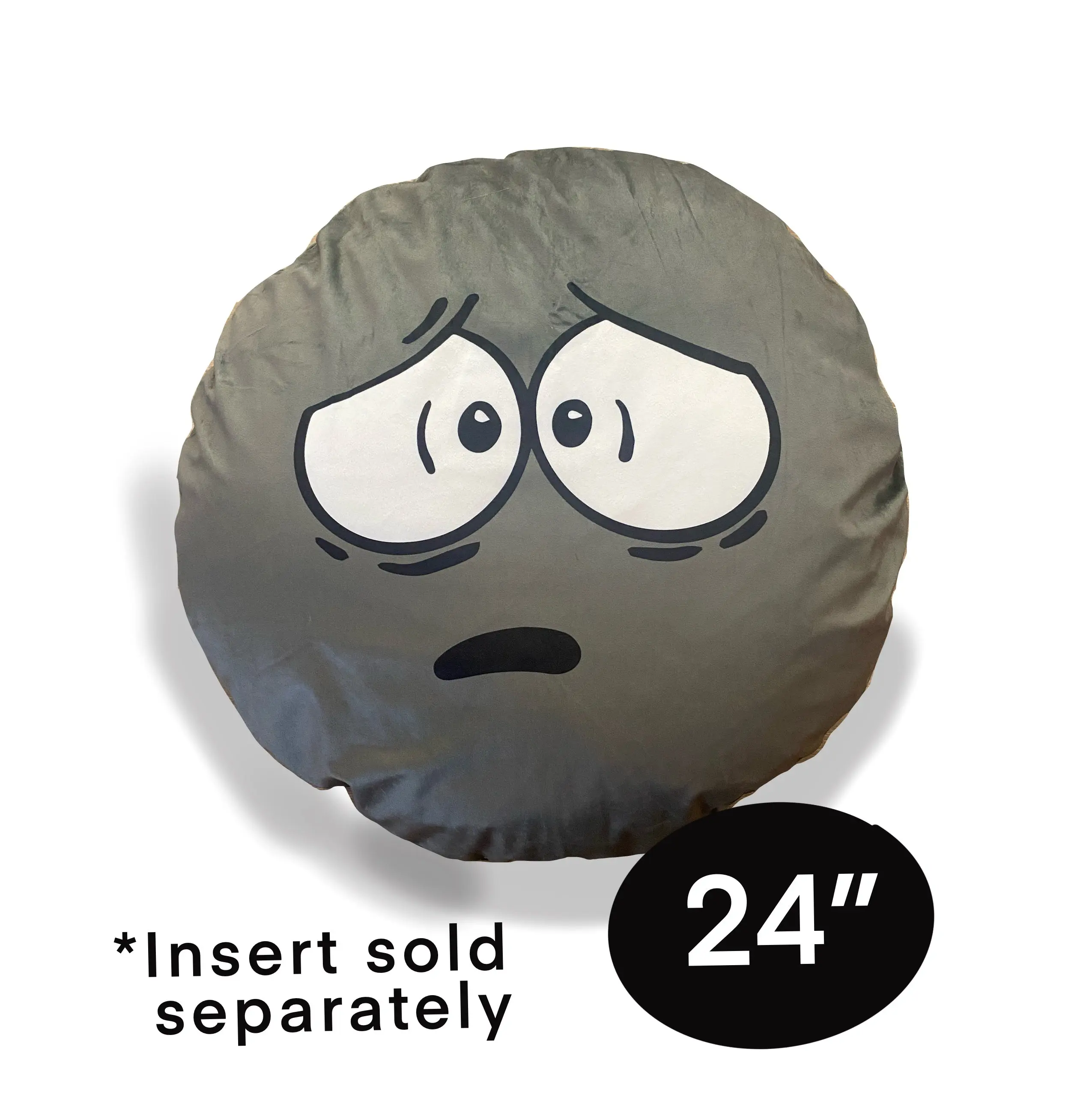 GIANT GRAY Anxiety Pillowcase 24”