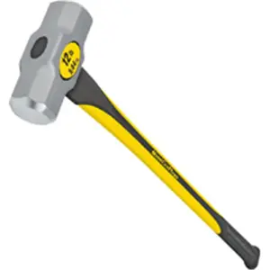 Mintcraft Pro 32906 34 In. Fiber Glass Handle Sledge Hammer 12 Lbs.