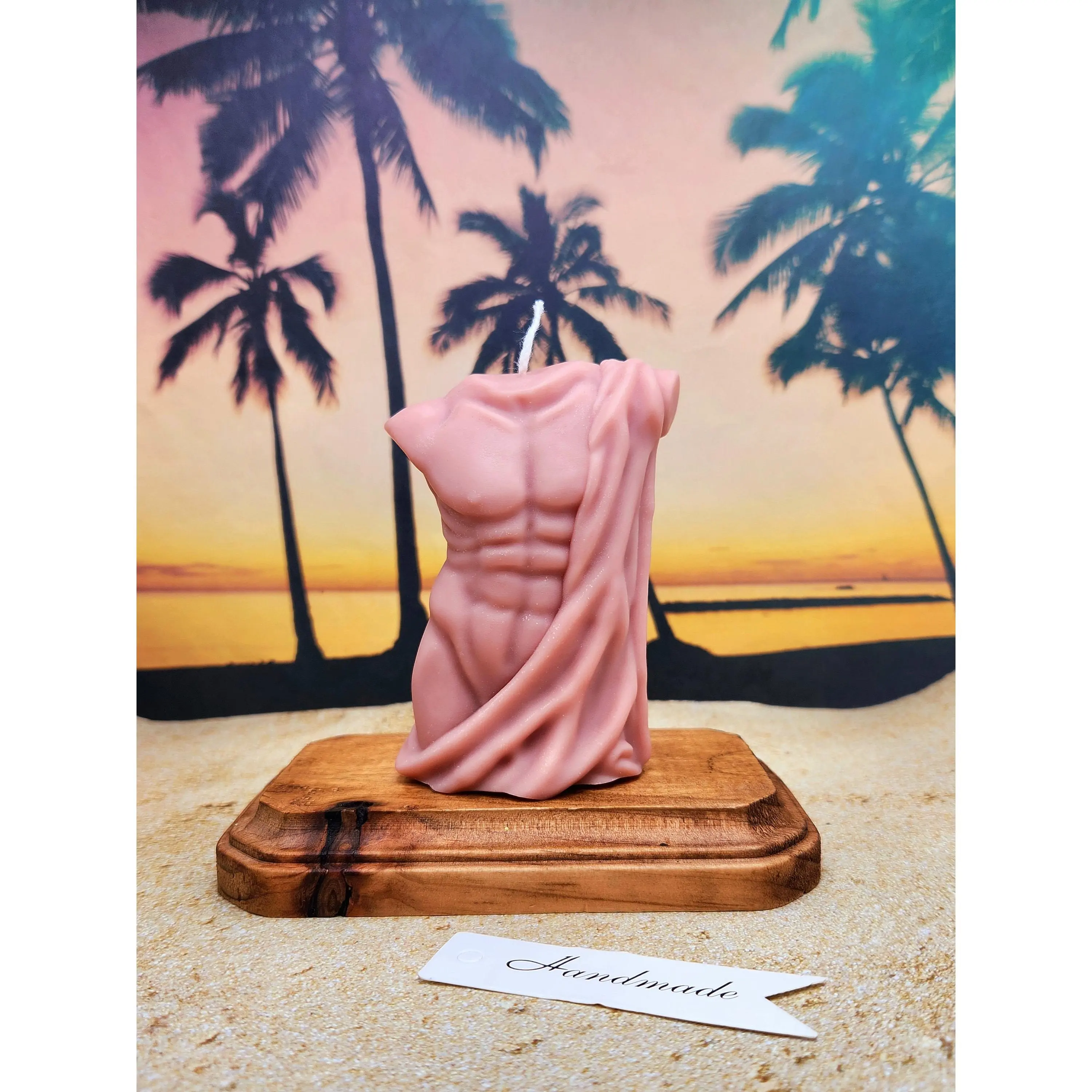 Greek Male Statue Candle