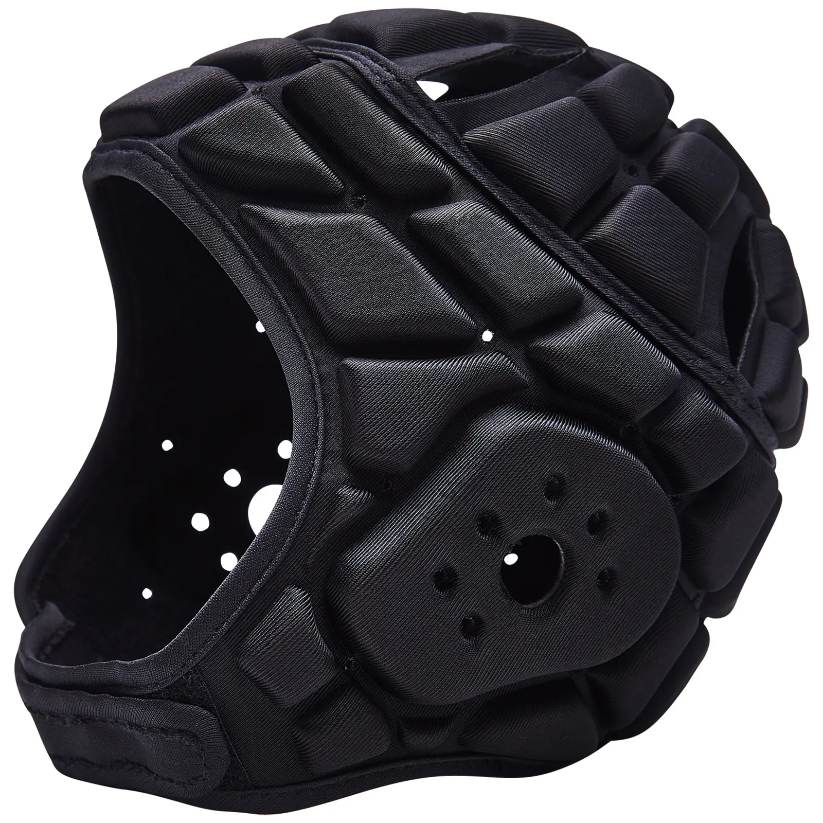 COOLOMG Soft Shell Flag Football Hat 7v7 Rugby Hat Scrum Cap Soccer Padded Hat Adjustable Head Protector for Youth Adults