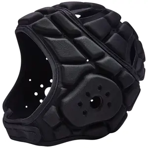 COOLOMG Soft Shell Flag Football Hat 7v7 Rugby Hat Scrum Cap Soccer Padded Hat Adjustable Head Protector for Youth Adults