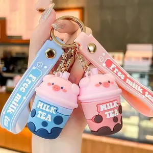 Bring on the Cuteness: Boba Piggy Pals Keychain Collection!