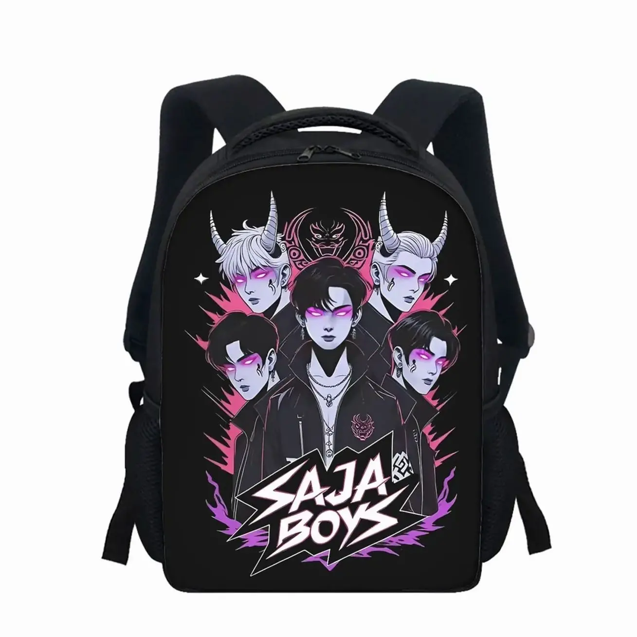 Kpop Boy Band Kids Backpack Set, 3 Piece School Bag with Lunch Bag & Pencil Case