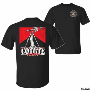 Pull Time Coyote Hunting T-Shirt, Pull Time Outdoors Predator Back Print Tee, Night Hunting Graphic Shirt, Rustic Outdoor Hunter Apparel, Casual Cotton for Men and Women