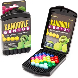 Kanoodle Genius 3D Brain Teaser Puzzles for Kids, Spatial Puzzle Games for Adults, Teens, Problem Solving Toys and Logic Puzzles, Single Player Games