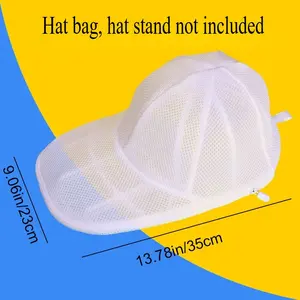 Hat Cleaning Cage for Washing Machines, Hat Cleaner with Mesh Bag NONE