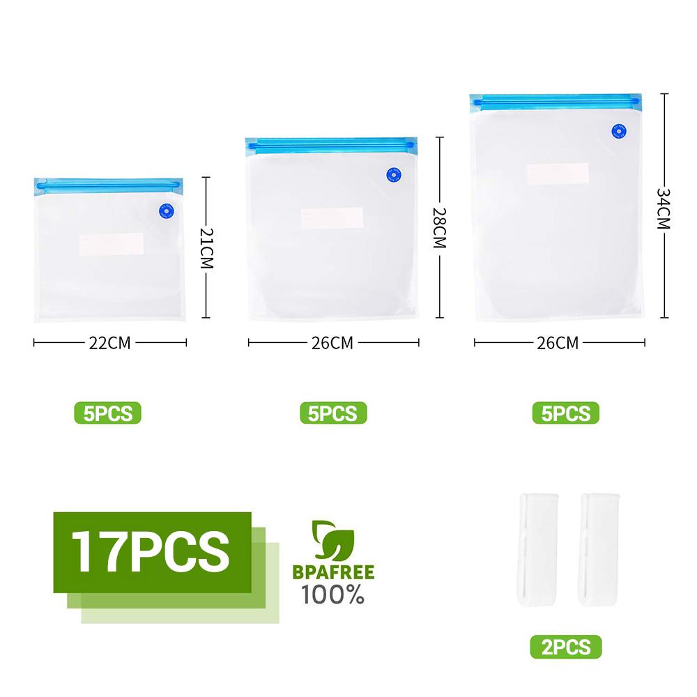 Keep Food Fresh Longer! Vacuum Composite Packaging Bags – Airtight, Leak-Proof & Reusable for Meal Prep & Sous Vide
