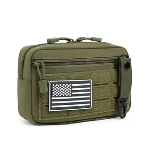 EDC Tactical Pouch – First Aid Kit & Emergency Utility Tool Waist Pack Ideal for Hunting & Hiking Compact & Practical Survival Bag for Outdoor Enthusiasts