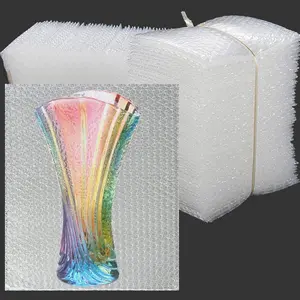 50 Pcs Bubble Pouches Wrap - 12'x12' Clear Bubble Out Bags for Packing Fragile Dishes & China Plates