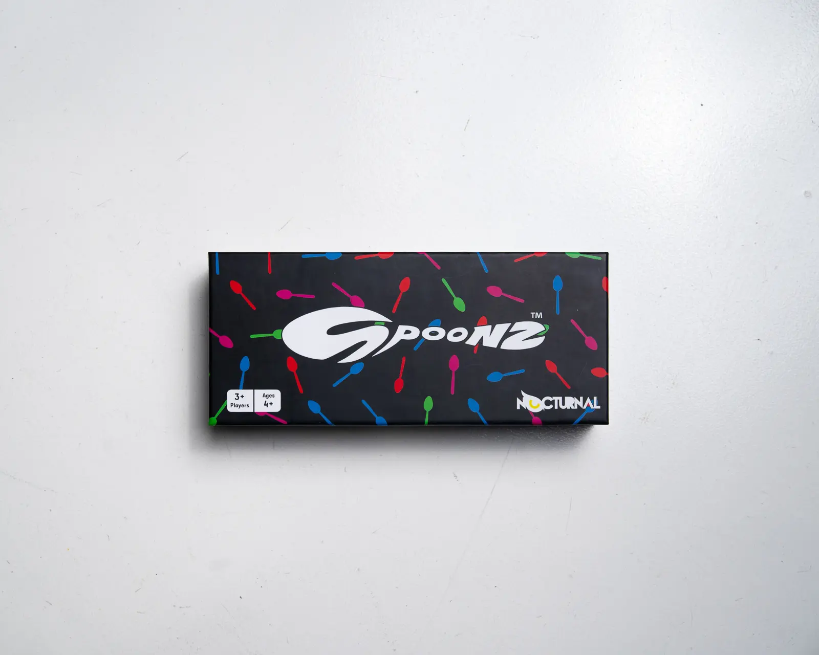 Spoonz Card Game with Spoons, Fast Reaction Party Game for Families, Kids and Adults, Fun Game Night Card Game, Easy to Learn, 3-6 Players
