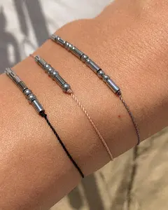 Custom Morse Code Bracelet for Couples Matching Initials Inspired Meaningful Minimalist Jewelry with Hidden Message