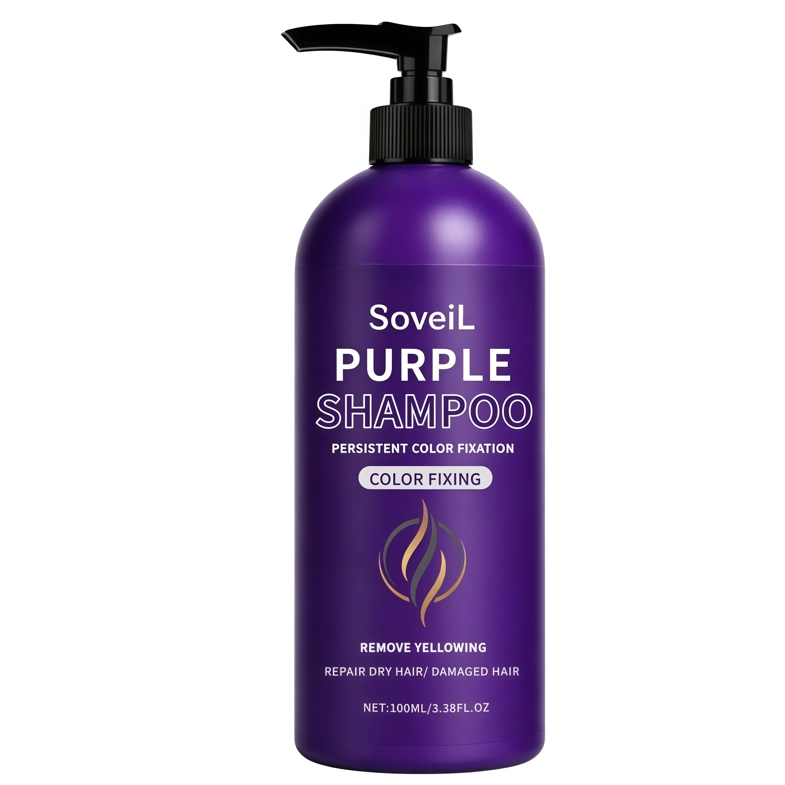 3.38 oz Purple Color-Preserving Shampoo, Anti-Brass and Smoothing Shampoo