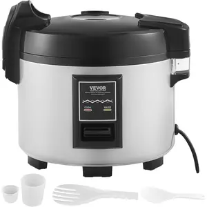 Father's Day Gift Spring new arrivals Commercial Rice Cooker, 45-Cup Rice Cooker, 9.51 Qt / 9 Liter Large Rice Cooker and Warmer with Nonstick Inner Pot, Fast Cooking and 12-Hour Keep Warm, with Rice Cup and Paddle, for Restaurant