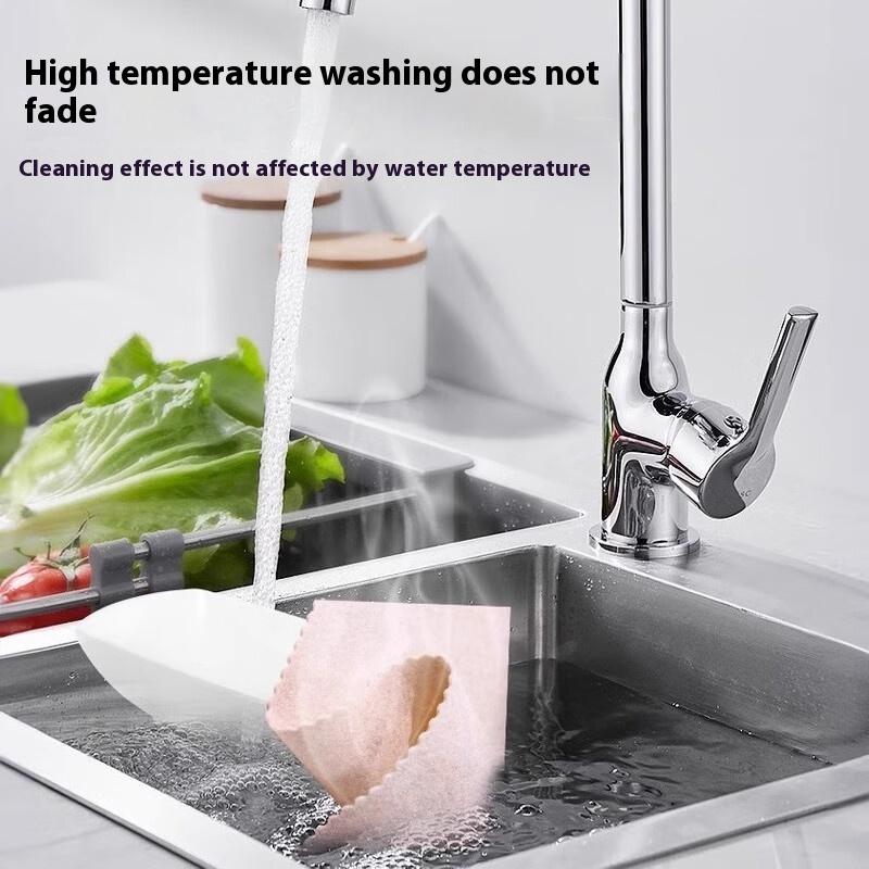 10 Counts Natural Organic Thickened Loofah Dish Cloth – Kitchen Cleaning Sponge, Non-Shedding, Oil-Resistant, Super Absorbent, Eco-Friendly Scrubber for Dishwashing