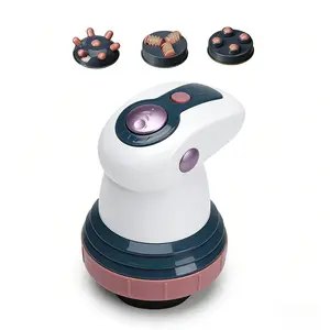 Zero Queen 3-in-1 Pink Plug-In Massager with 4 Washable Pads for Deep Tissue Massage Ideal for Back Shoulders Legs & Facial Areas gym accessory Handheld Cellulite Sculpting