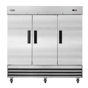 82 in. Three-Door Reach-In Freezer 72 cu ft. RIF-3D-SS.