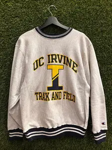 Vintage UC Irvine Track and Field Champion Reverse Weave Sweatshirt Sz L Made in USA