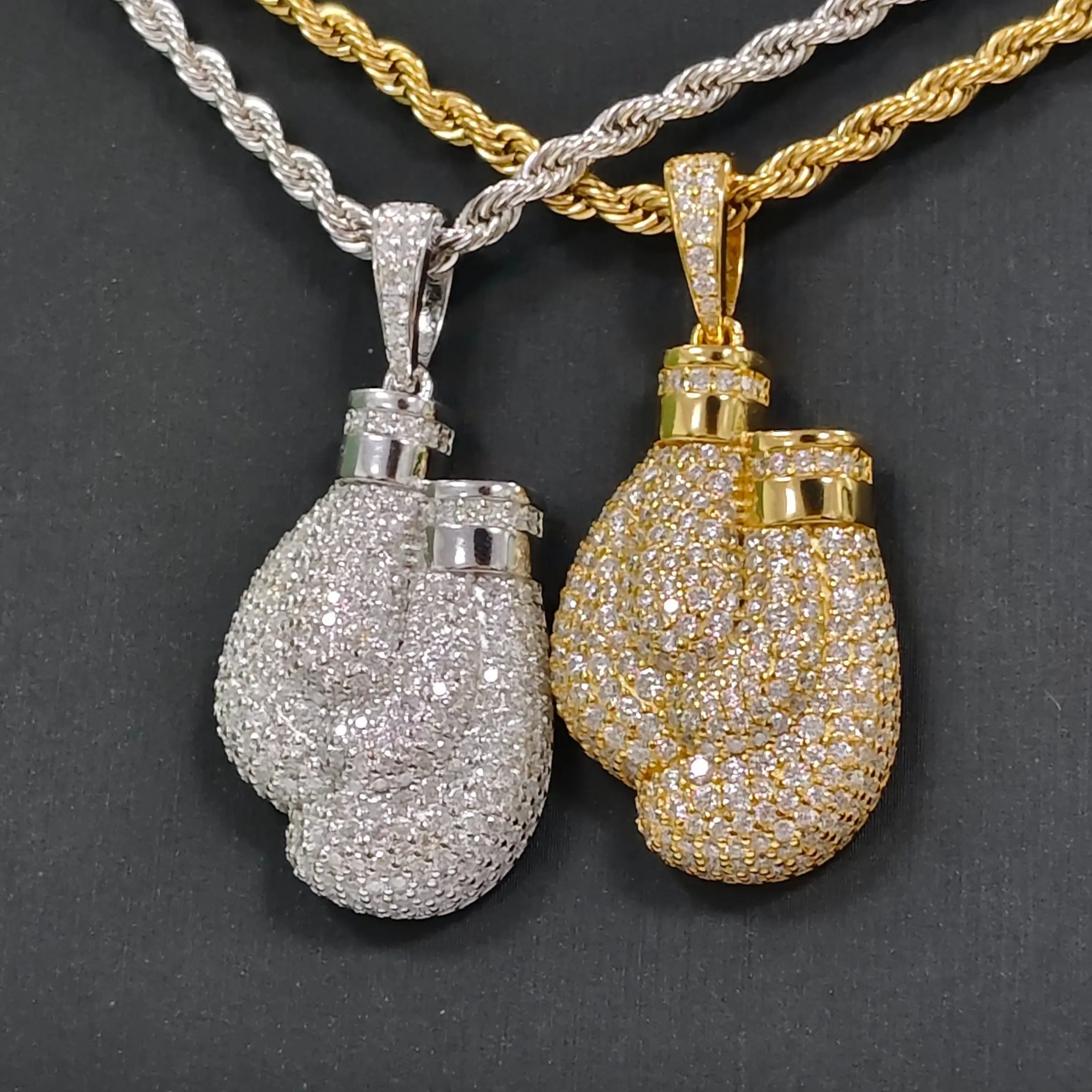 S925 Silver Pendant with 3 Carat Mossanite, Includes Free High-Quality Necklace, Suitable for Men and Women, Hip-hop Style Cuban Link Chain luck bracelet blessed  jewelry belly  ring dragon
