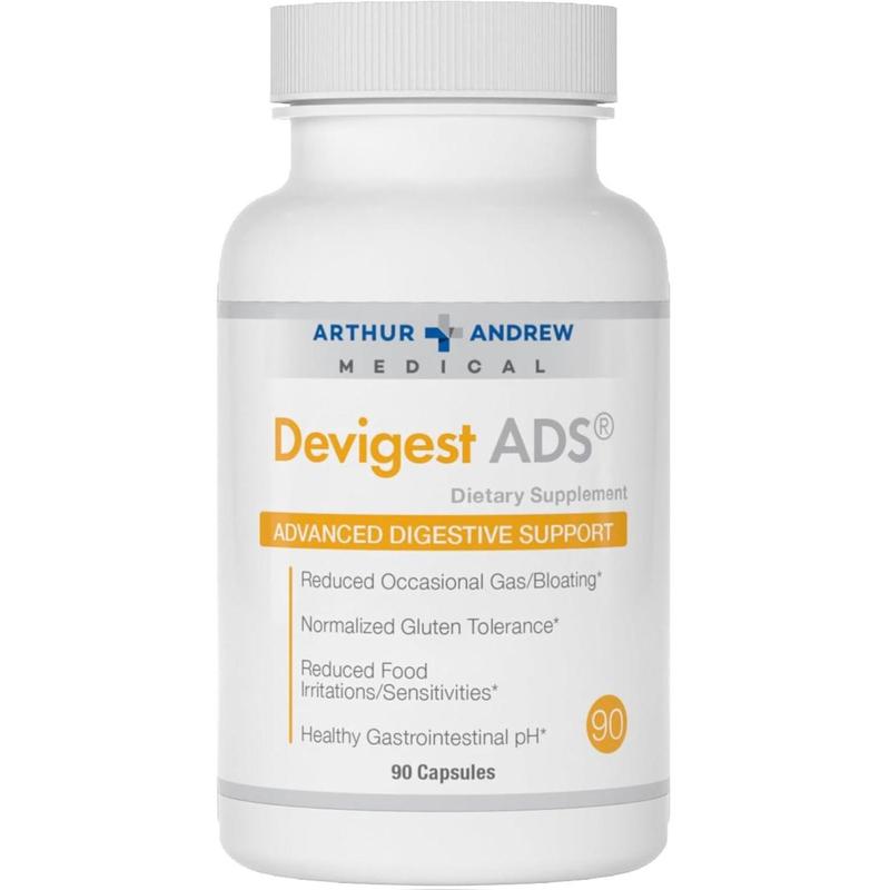 Arthur Andrew Medical Devigest ADS Advanced Digestive Support for Lactose Intolerance & Casein Sensitivities Vegan Non-GMO
