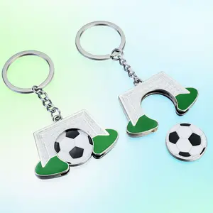 Detachable Soccer Ball Goal Keychain - Fun Interactive Fidget Keyring & Bag Charm for Game Day 1 PCS