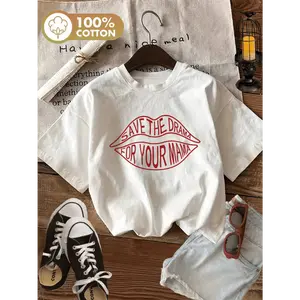 Women's Vintage Casual Short Sleeve Crew Neck T-Shirt, Kiss T-Shirt, Women's Retro Graphic Tee, Trendy Gift T-Shirt, Everyday Wear, Unisex Cotton Tshirt, Top Womenswear Streetwear