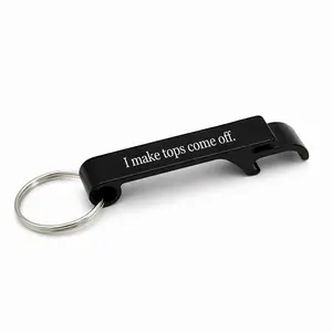 Funny “I Make Tops Come Off” Bottle Opener Keychain – Metal Beer Cap Opener for Parties, Gag Gifts, Bar Cart & Everyday Carry