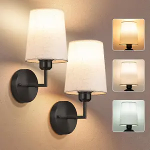 Battery Operated Wall Sconces Set of 2, Small Wall Sconce Battery Operated with Remote, Not Hardwired Dimmable Battery Sconce with Bulb&Charging Cable, Wireless Wall Lamp Lights for Bedroom living  room