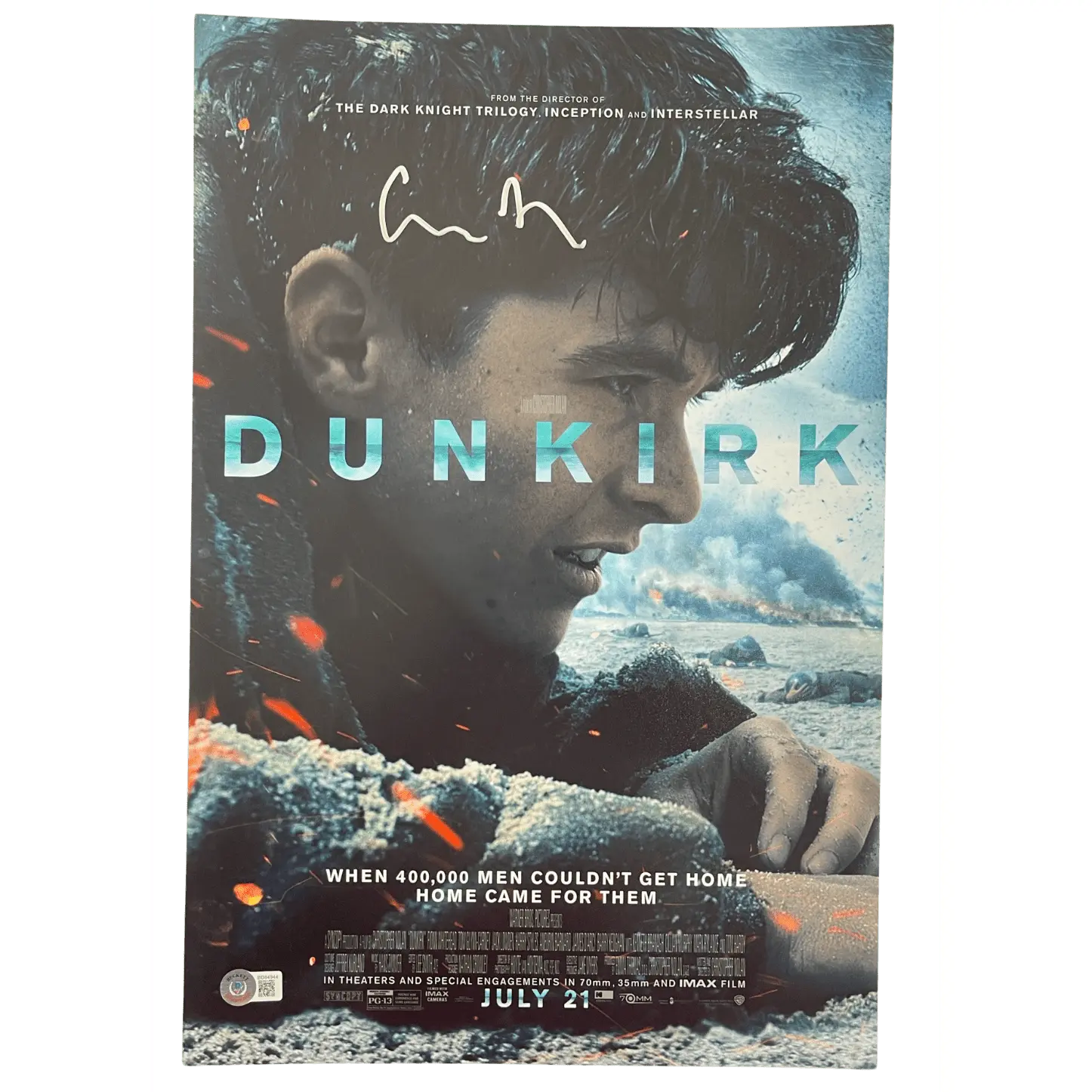 Christopher Nolan Authentic Autographed 12x18 Photo Poster
