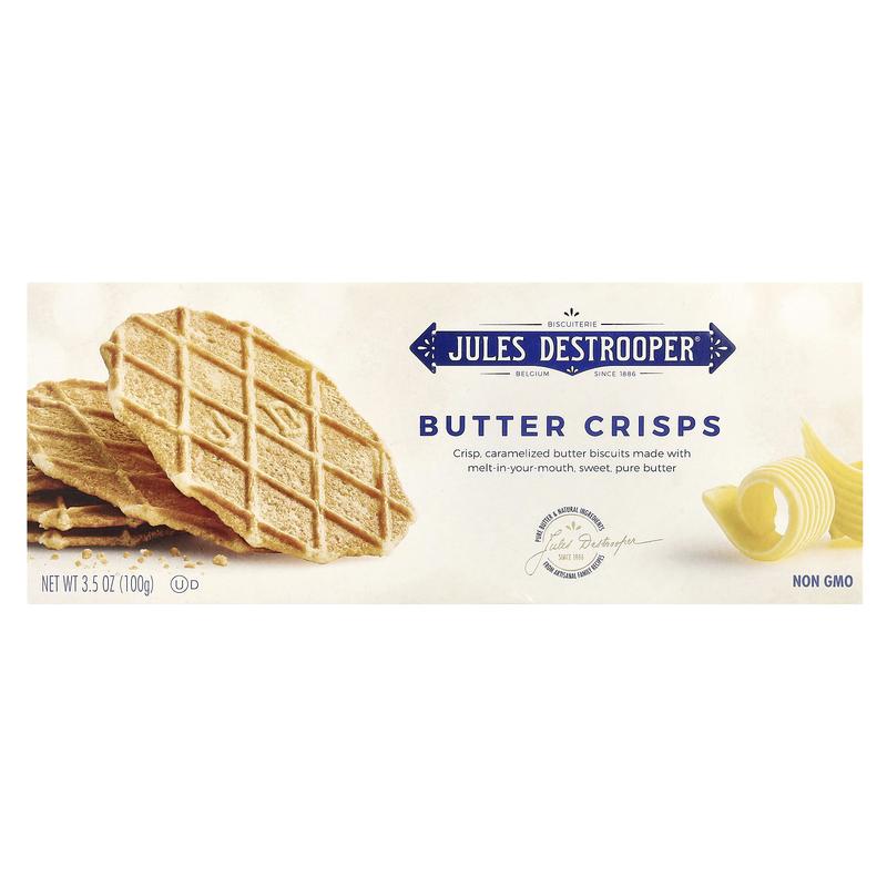 Jules Destrooper Butter Crisps Cookies, 3.5 oz (100 g)