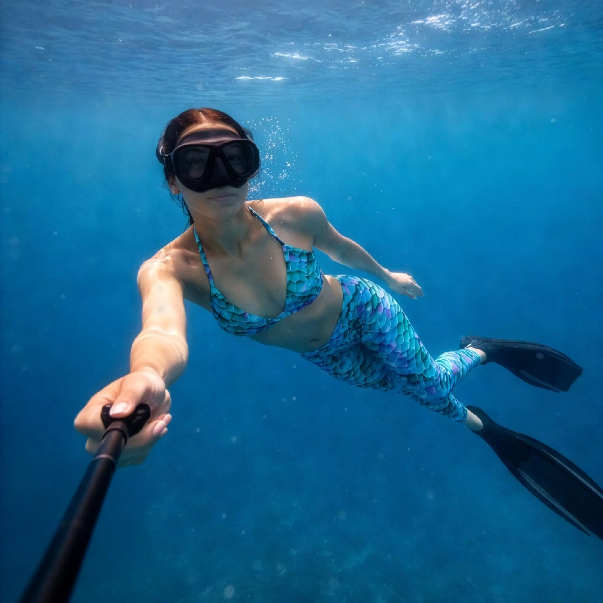Arcane Pearl High Waist Dive Skin / Swim Leggings | Calypso