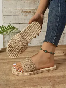 Women's Solid Color Barefoot Sandals, Casual Comfortable Flat Sandals for Beach, Fashionable Barefoot Shoes for Indoor & Outdoor Wear, Summer