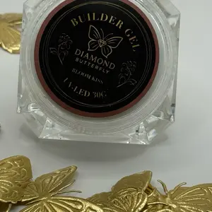 Diamond Butterfly Bloom Kiss Builder Gel UV LED 30g for Nail Art Enhancement