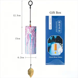 Chord Metal Wind Chime, Japanese Meditation Healing Hanging Ornament, Handmade Outdoor Courtyard Wind Chime, Standard Pitch Meditation Sound Therapy Bell, Zen Decorative Hanging Ornament for Balcony and Bedroom