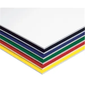 212 MAIN Polystyrene Foam Board, 20x30 Inches Assorted Colors, 10-Count, .19" Thick, Easy Cut, Warp Resistant for Crafts Use & School Projects