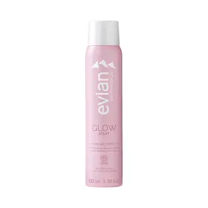 Evian Glow Facial Mist - Boost Radiance - Nourish Skin - Enhance Makeup - Organic - All Skin Types - French Alps Skincare