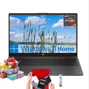 HP 255 G10 15 Business Laptop, AMD Ryzen 7 7730U, 15.6" Full HD Display, 32GB RAM, 512GB SSD, AMD Radeon Graphics, Numeric Keypad, Windows 11 Home,Bundle Accessory