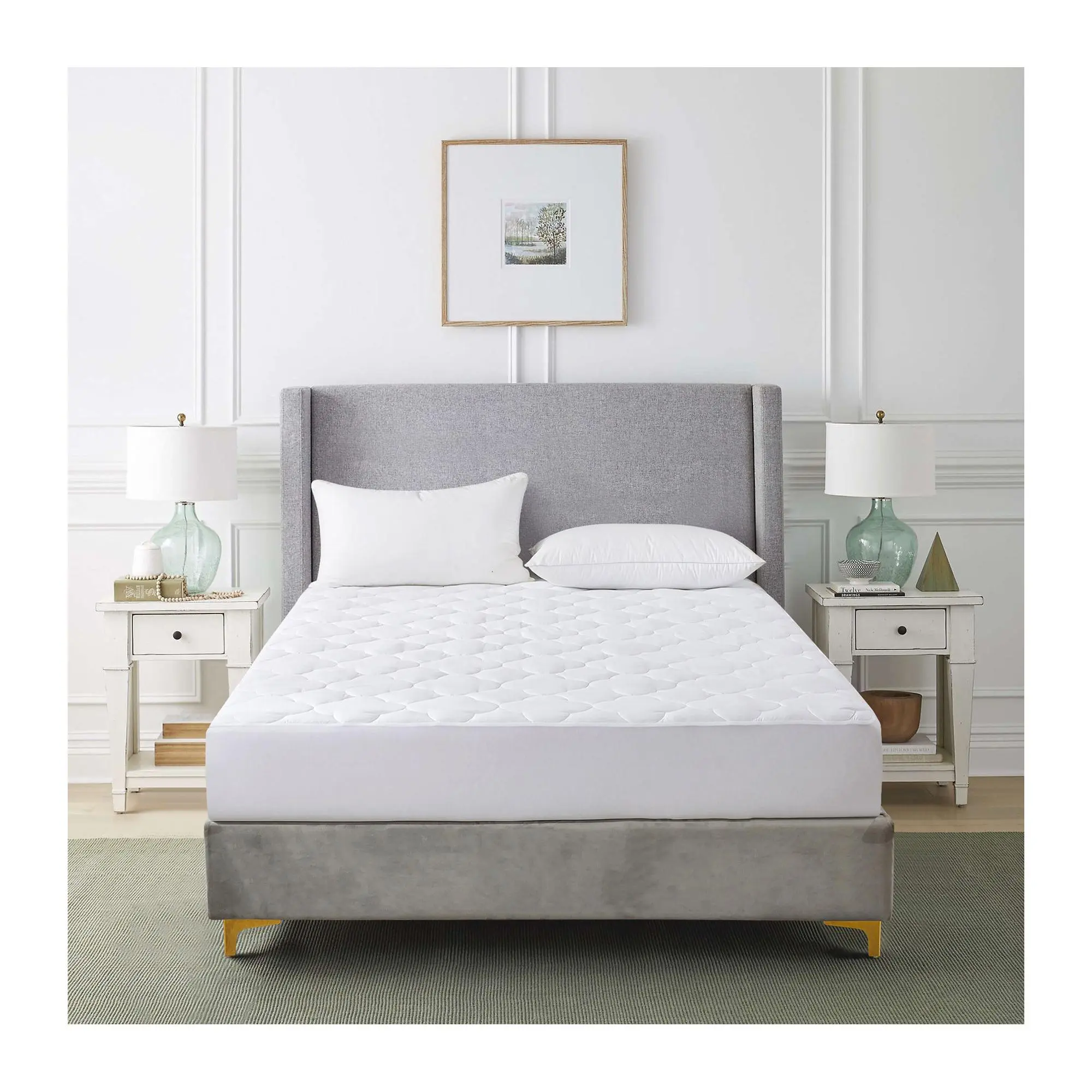 Royal Velvet European White Down Mattress Pad -Cal King