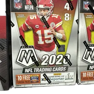 Panini NFLPA 2020 Trading Cards Patrick Mahomes II 15 Mosaic Series Super Bowl LIV Edition 8 Packs 4 cards per pack! 10 FREE DIGITAL PACKS