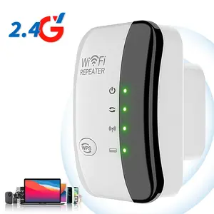 High Speed WiFi Booster and Signal Extender, Expands Coverage to 5000 Sq Ft, 300Mbps Bandwidth, Stable 2.4GHz Connection for 60+ Devices, Simple Home Setup Wireless Repeater, WiFi Range Extender