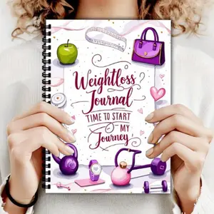 Bestselling Artistic Weight Loss Planner, Inspirational Fitness and Weight Management Journal, Ideal for Fitness Enthusiasts