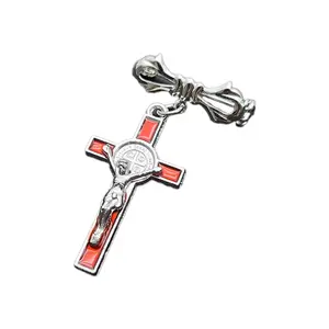 Fashion Cross Pendant Brooch Lapel Pins Clothing Jesus