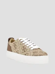 GUESS Female Giaa Logo Print Low-Top Sneakers
