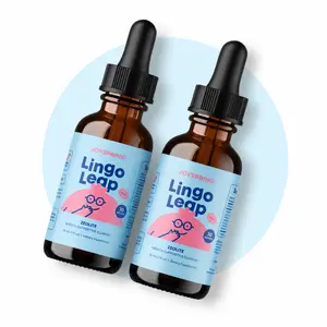 JoySpring LingoLeap Speech Learning Natural Supplement for Kids – Zeolite Drops with B Vitamins and Premium Botanical Extracts To Support Focus, Memory, and Everyday Learning