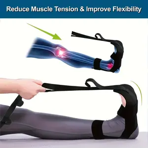 Yoga Stretch Band for Feet & Calves - Multi-Functional Leg Stretcher for Flexibility Training, Splits Practice, Dance, Pilates, Physical Therapy