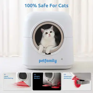 Automatic Cat Litter Box with Safety Sensors,Self Cleaning Cat Litter Box